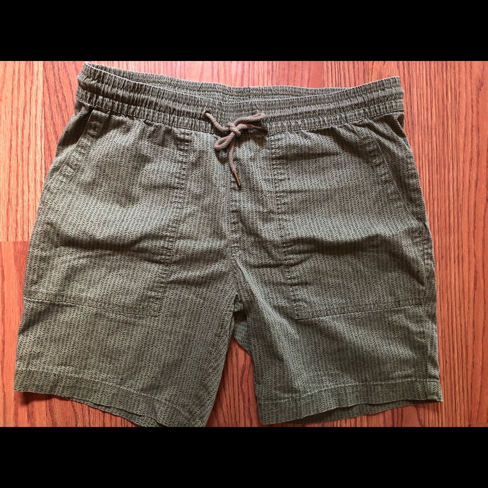 Green Boho Shorts